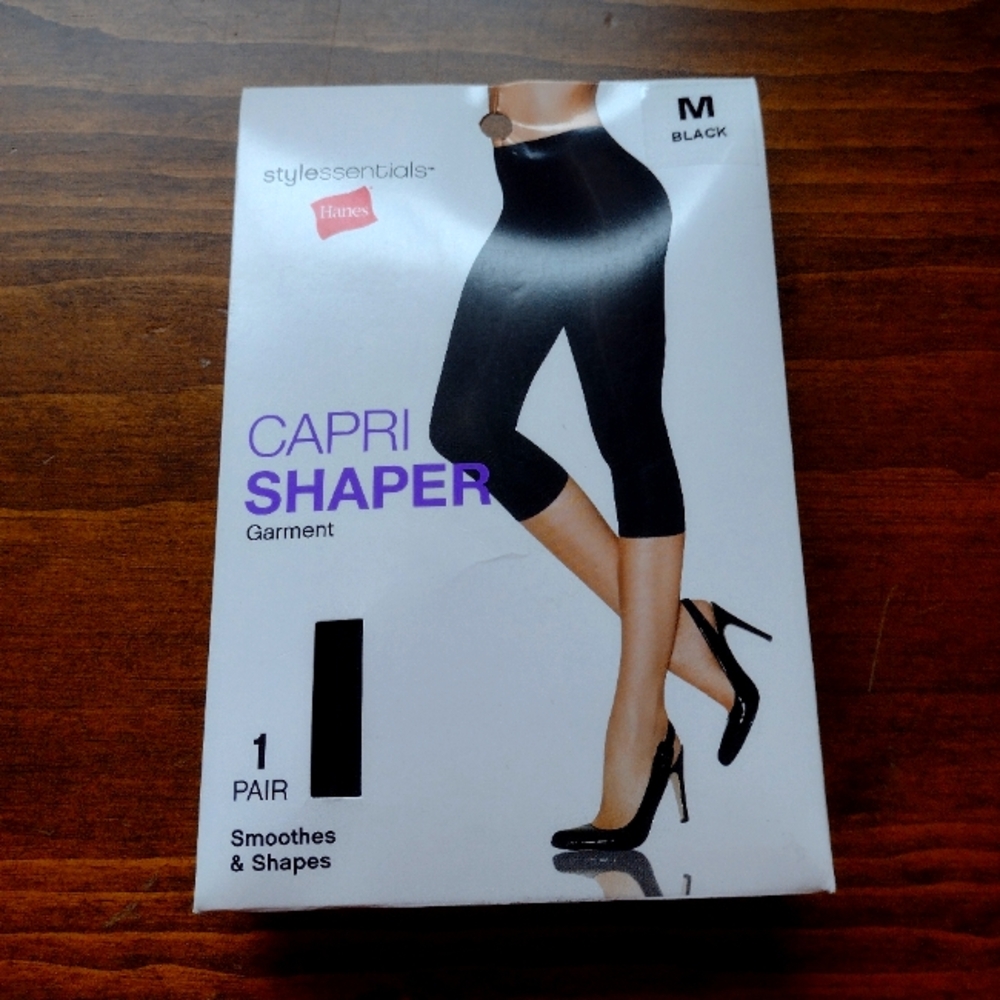Hanes Capri Shaper Black Size M
